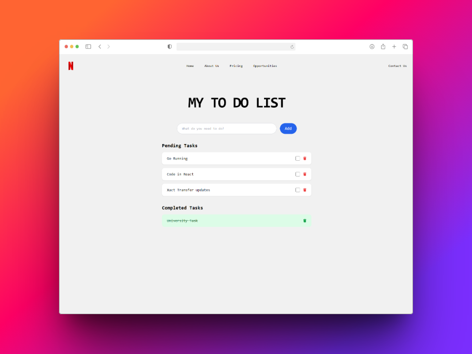 Captura de pantalla del proyecto /todo_list_nextjs.png