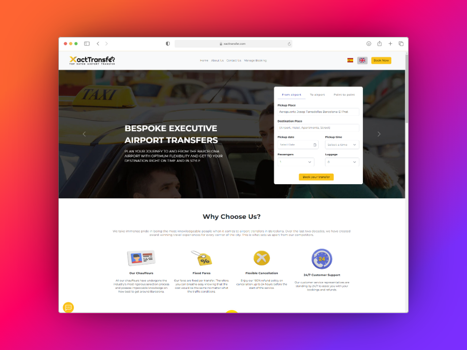 Captura de pantalla del proyecto /xacttransfer.png